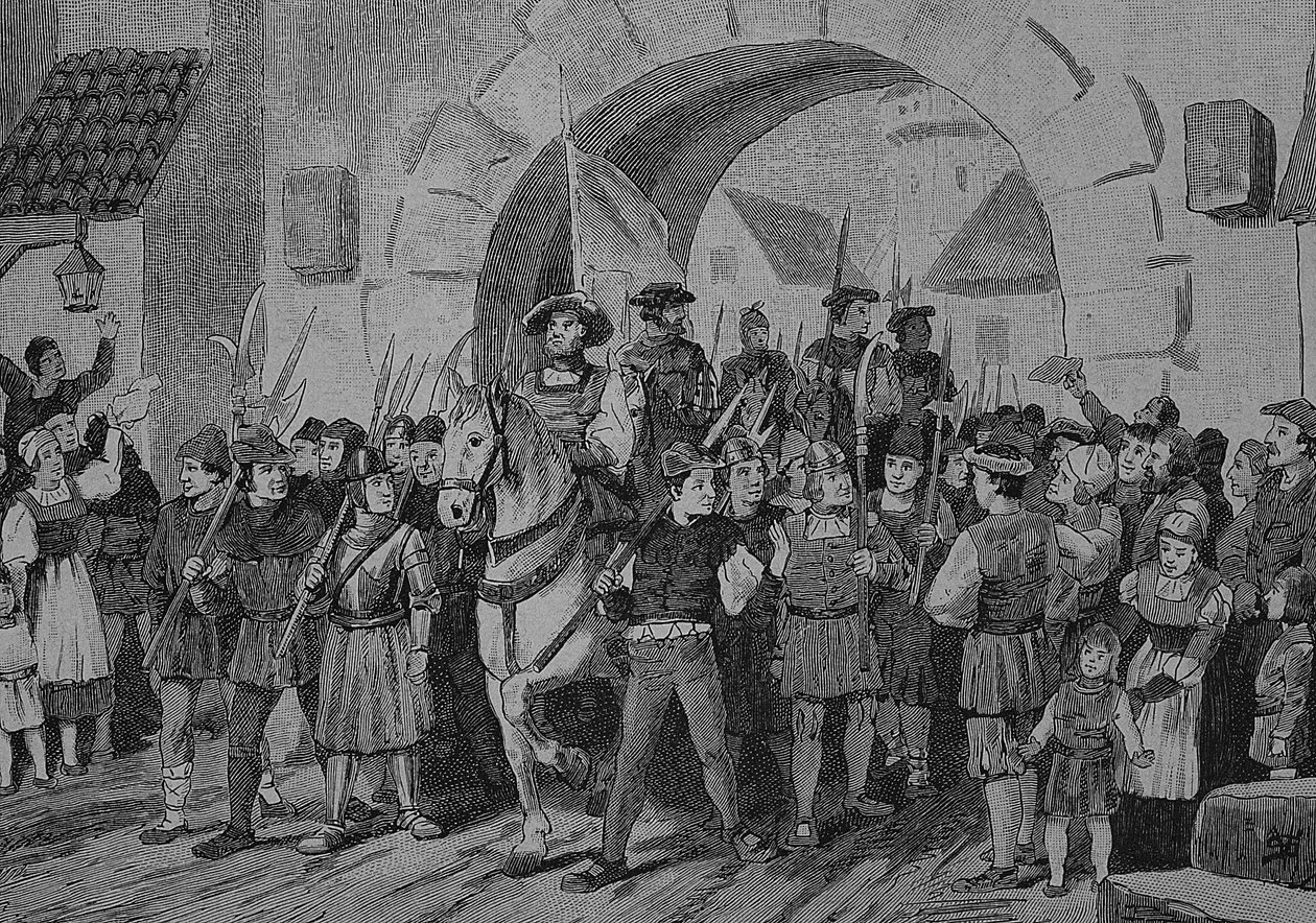 German Peasants War: The Heilbronner Fohnlein Disengages by Unknown artist
