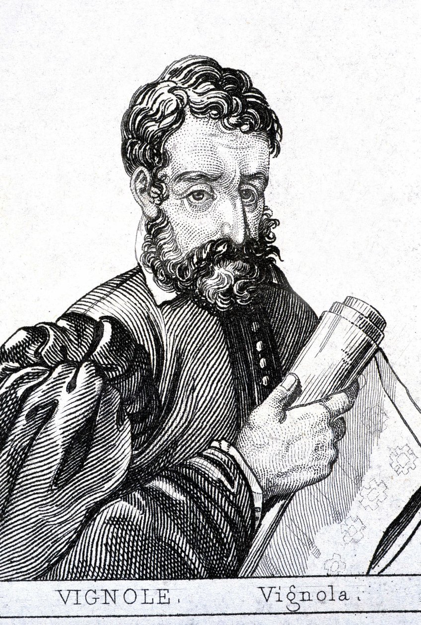 Giacomo Barozzi, known as Il Vignola, in French Le Vignole (1507 - 1573), Italian architect by Unknown artist