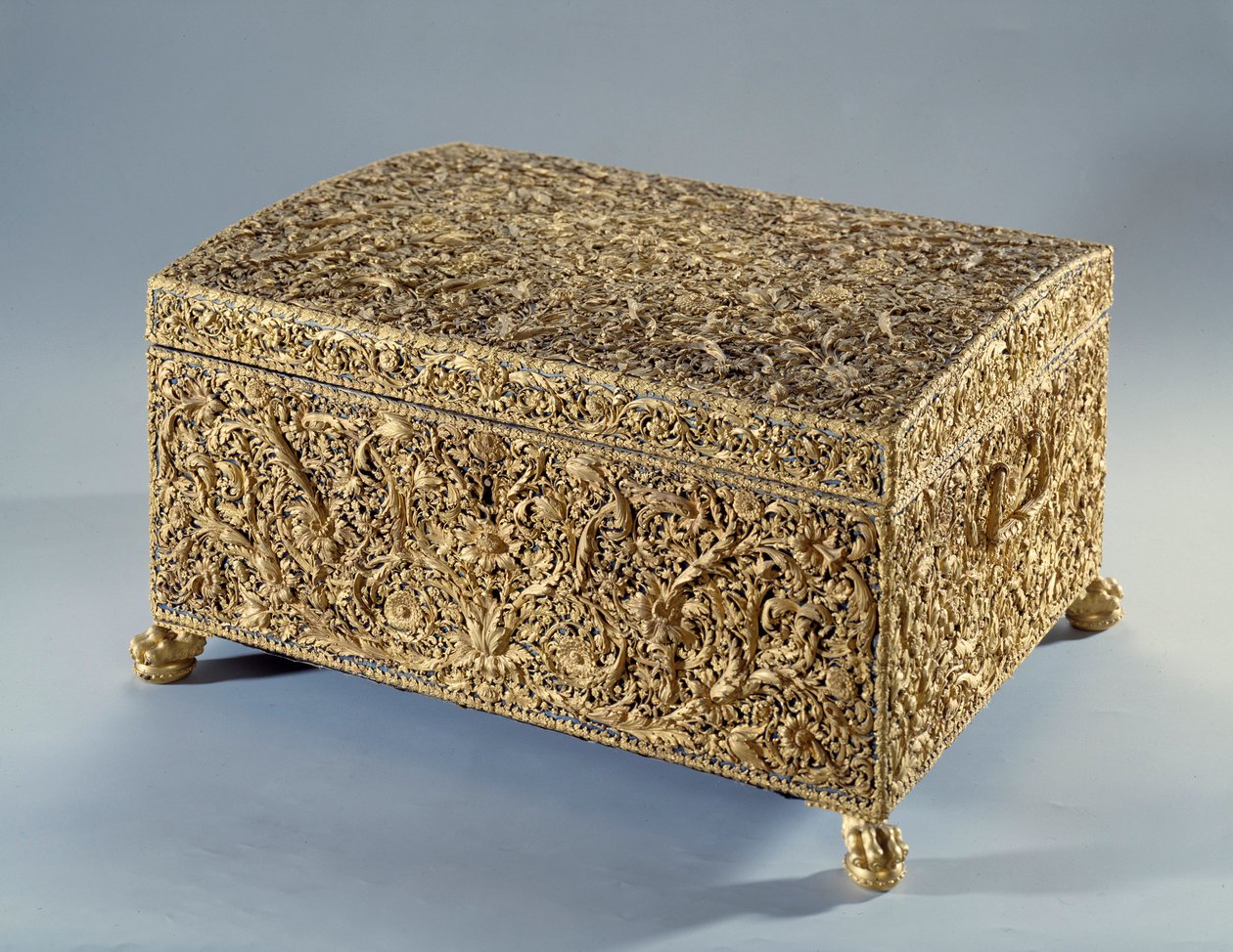 Gold box known as Anne of Austria offered by Cardinal Jules Mazarin by Unknown artist