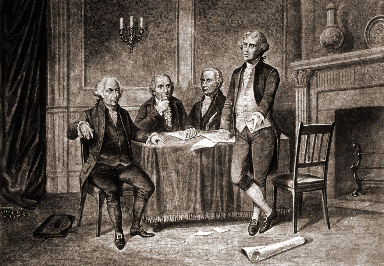 Governor Morris (1752-1816), with Adams, Hamilton and Jefferson by Unknown artist