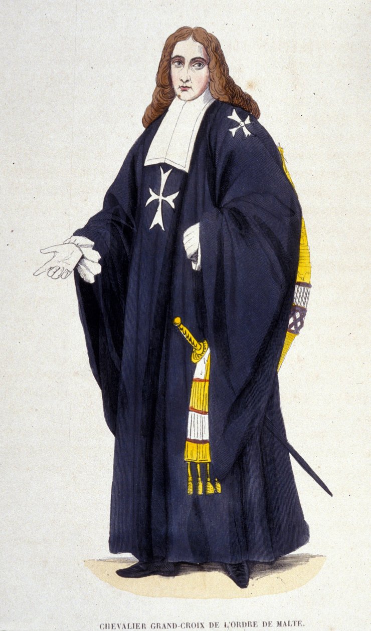 Great Knight - Cross of the Order of Malta Engraving 19th Century by Unknown artist