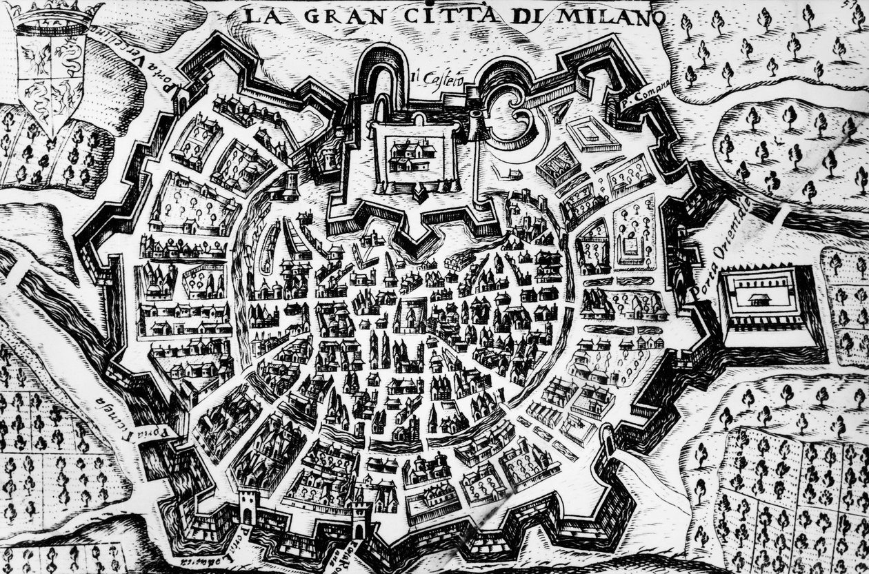 Great city of Milan by Unknown artist