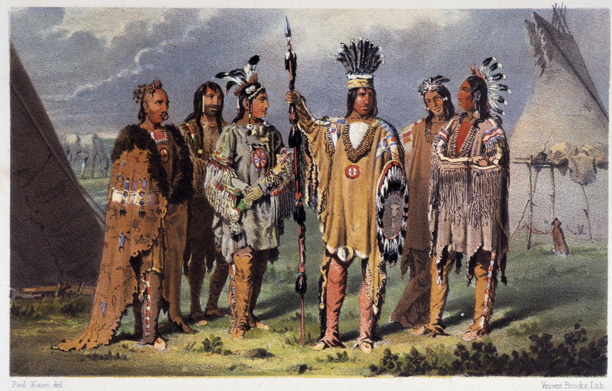 Group of Six Indian Chiefs - in 