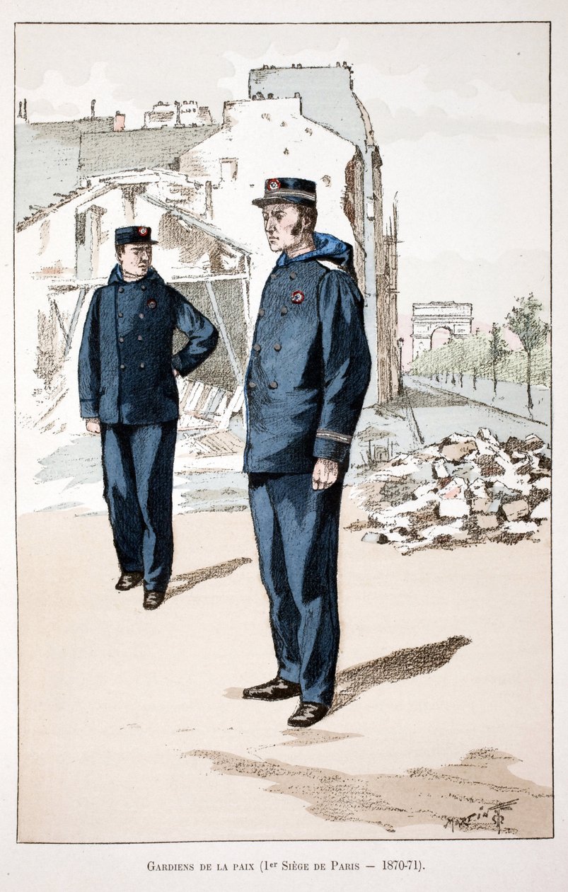 Guardians de la paix (first seat of Paris 1870-1871) by Unknown artist