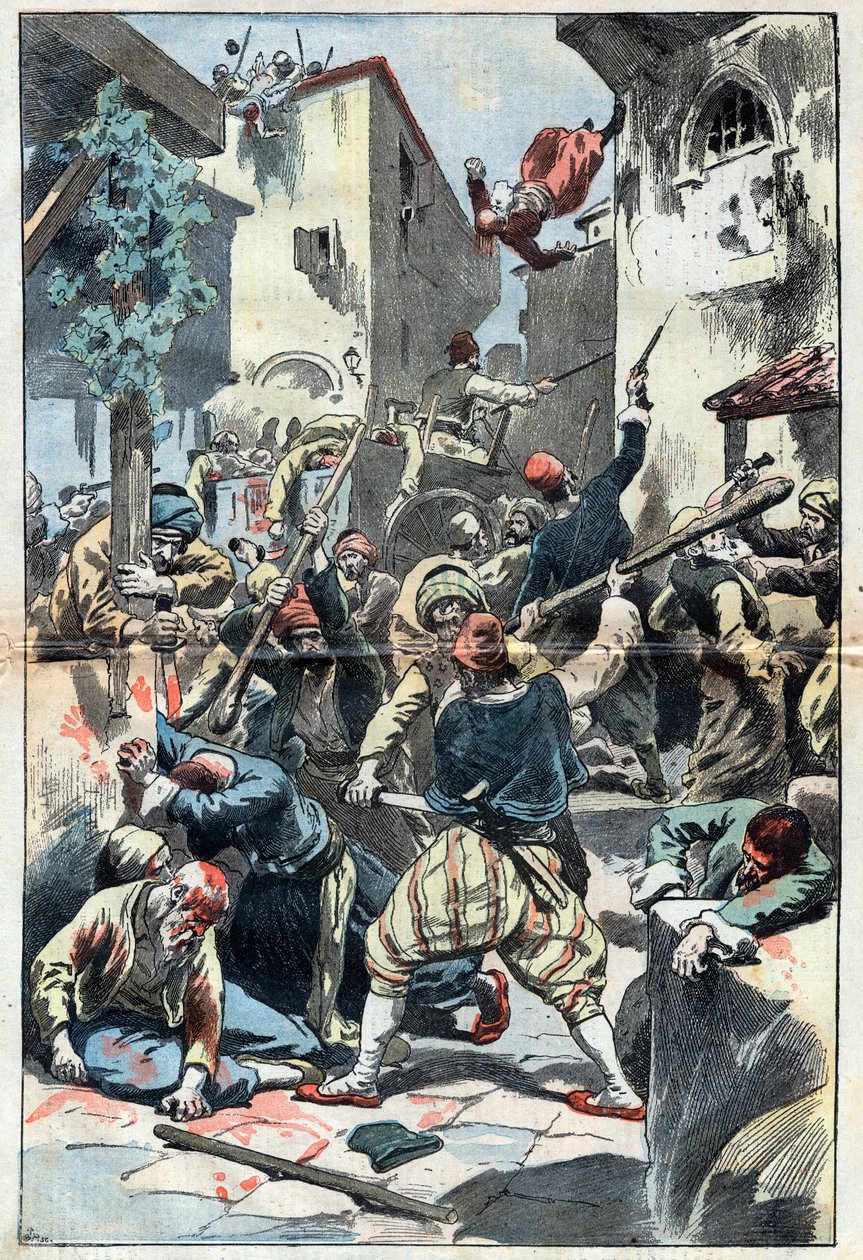 Hamidian Massacres: The Massacre of Armenians in Constantinople by Unknown artist