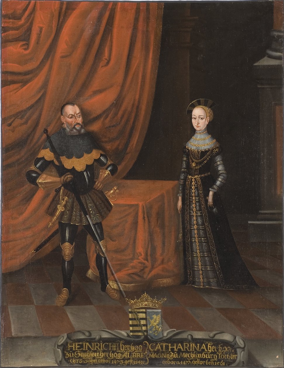 Duke Henry the Pious and Duchess Catherine of Mecklenburg by Unknown artist