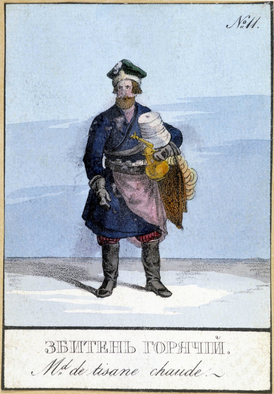 Herbal tea dealer in Russia in the 19th century by Unknown artist