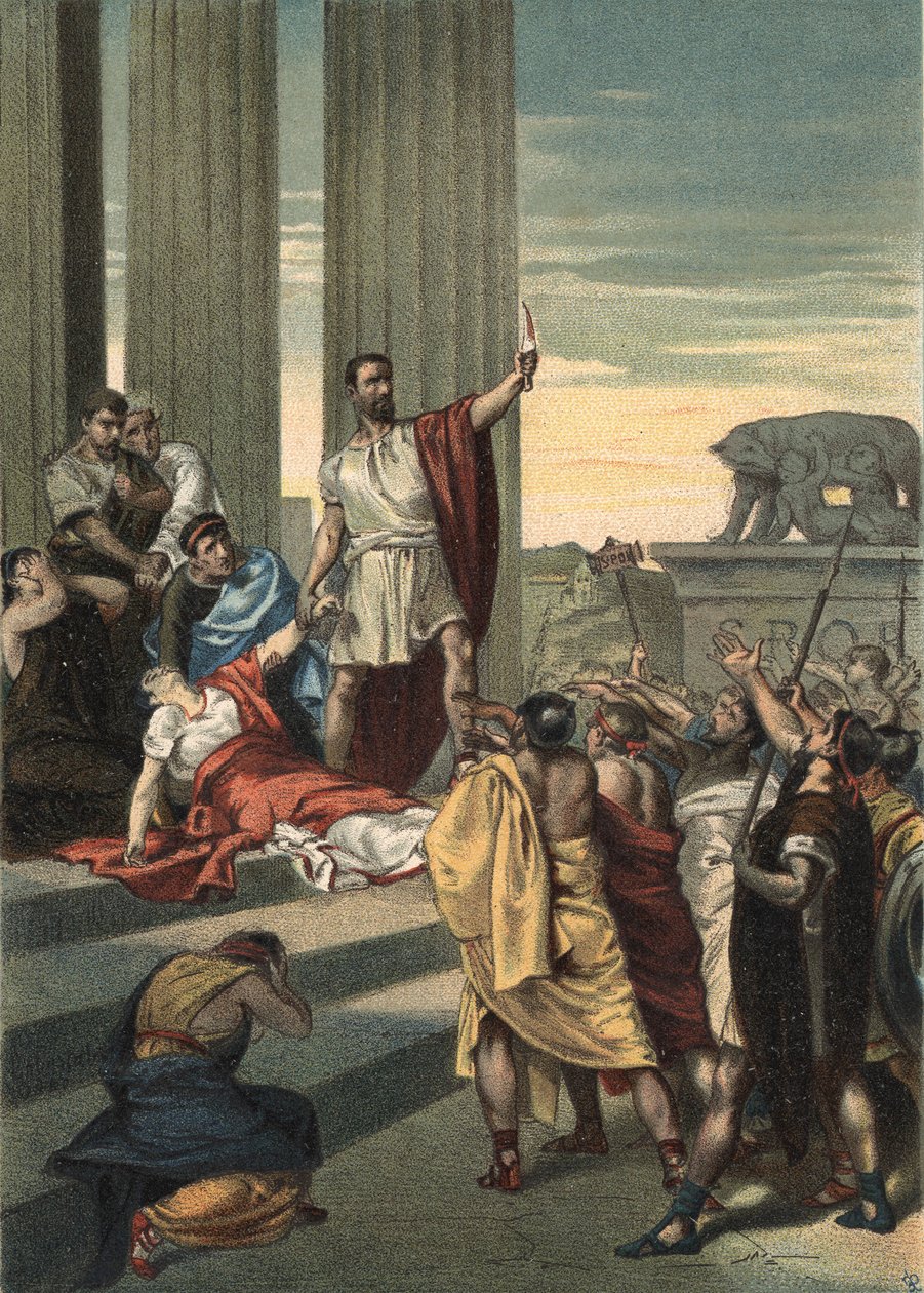 History of Ancient Rome: Lucrece, Brutus and Collatinus. Lucrece (Lucrezia, Lucretia, Roman lady) was the victim of violence by his cousin Sextus Tarquin, the son of Tarquin the Superb. Lucrece sent for her father and husband (Collatinus) and arrived with by Unknown artist