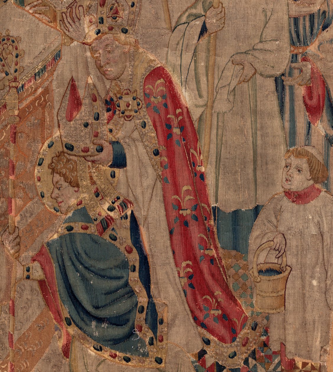 History of Saint Piat and Saint Eleutherius, Scene 10: Saint Eleutherius is Consecrated as Bishop (detail) by Unknown artist