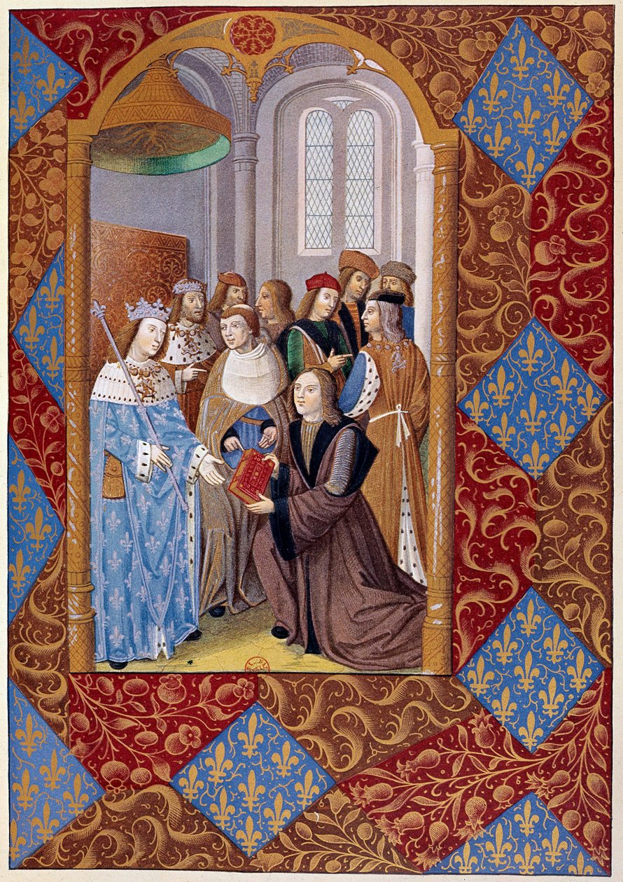 Publisher Antoine Verard Presents His Book to King Charles VIII by Unknown artist