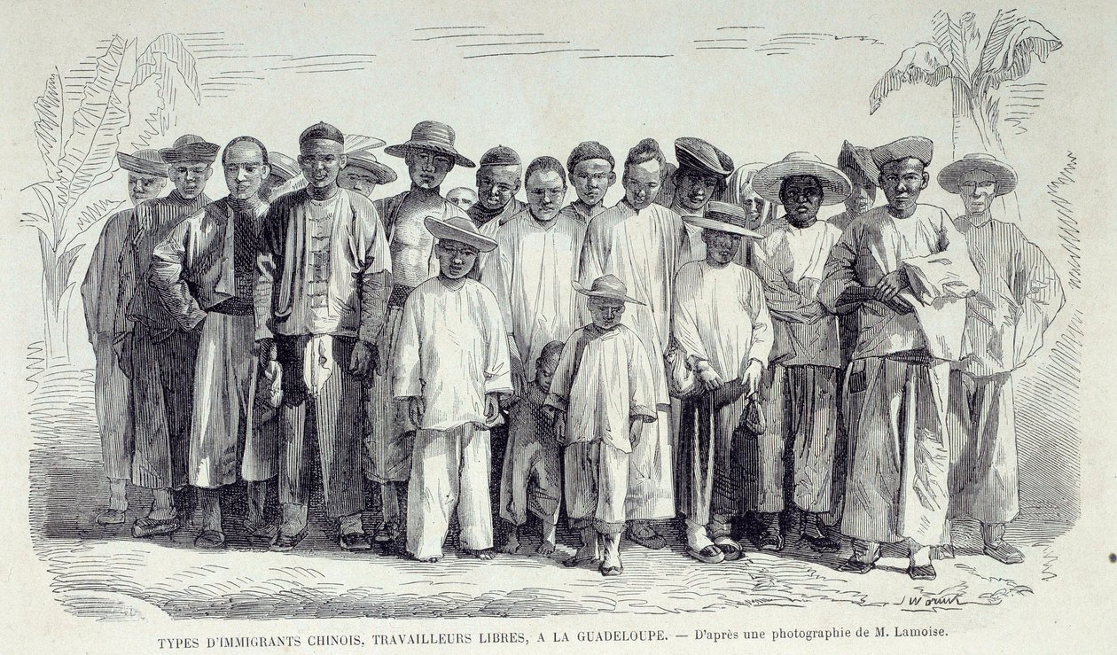 Chinese Immigrants Working in Guadeloupe by Unknown artist