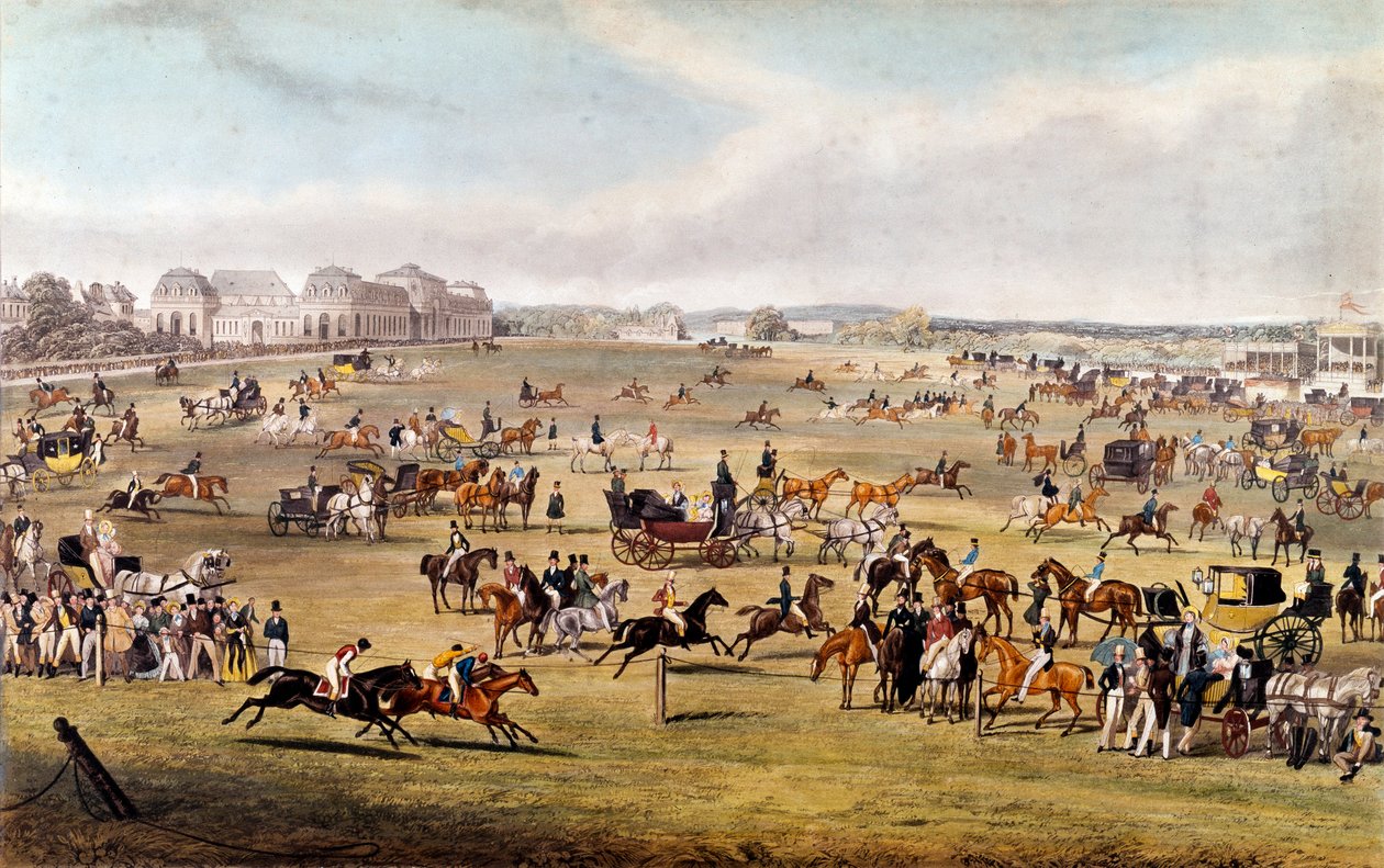 Horse Race at Chantilly under the Patronage of the Duke of Orleans by Unknown artist