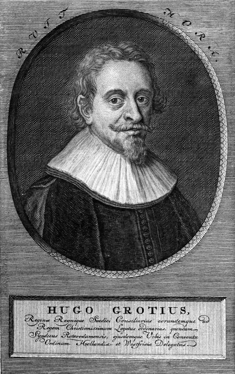 Hugo Grotius (1583-1645) (Huig de Groot), Dutch lawyer and diplomat. by Unknown artist