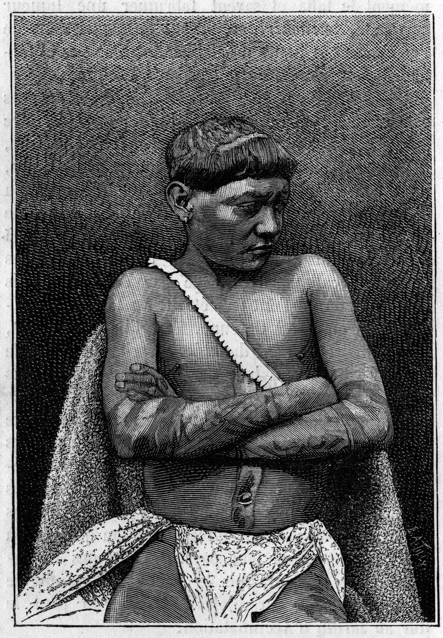 Human Zoo: Young Galibi Man at the Jardin d