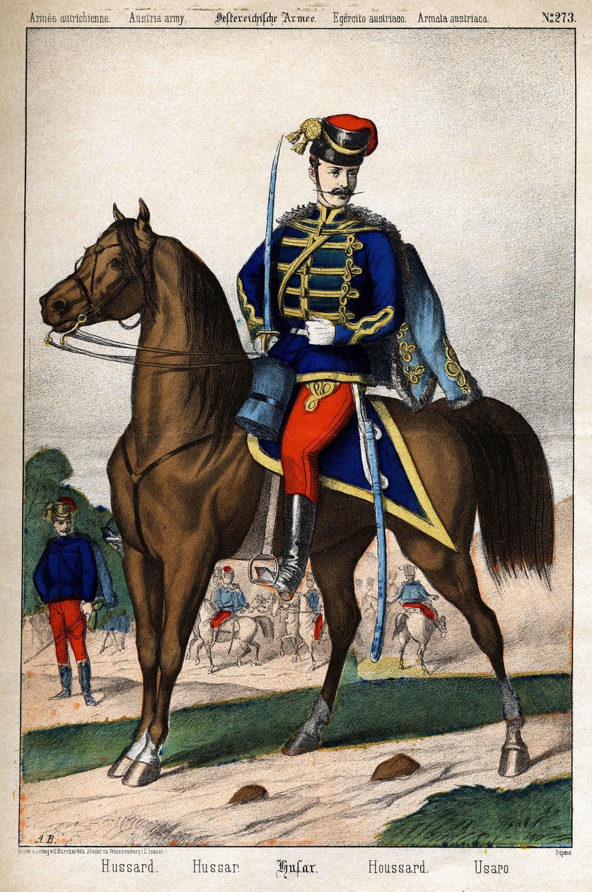 Hussard of the Austrian Army by Unknown artist