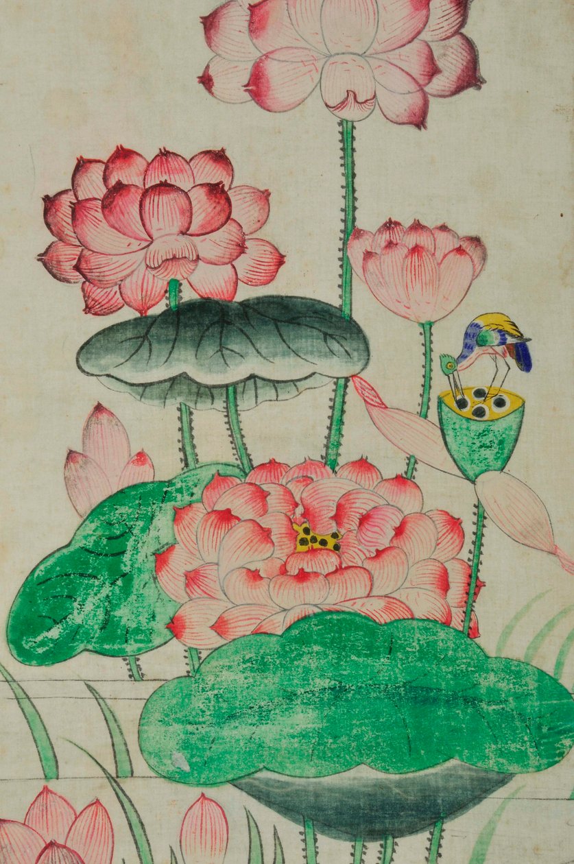 Bird and Flower Painting by Unknown artist