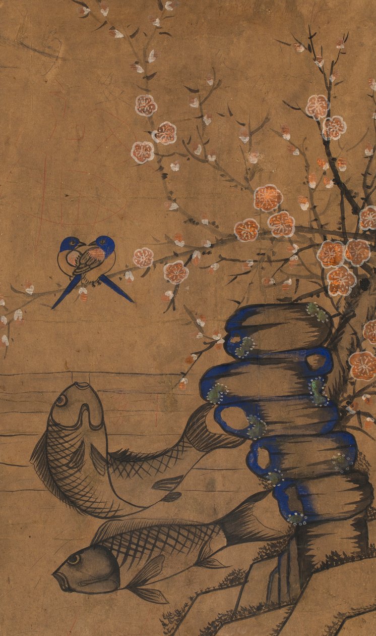 Bird and Flower Painting by Unknown artist