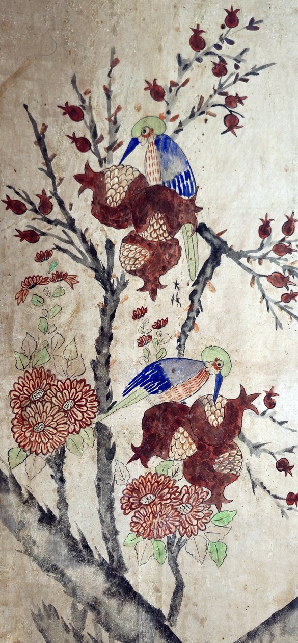 Bird and Flower Painting by Unknown artist