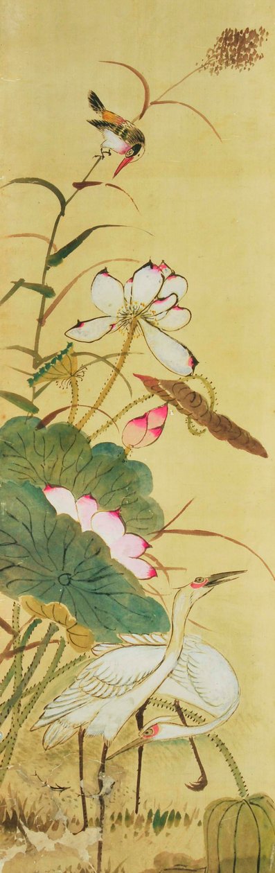 Bird and Flower Painting by Unknown artist