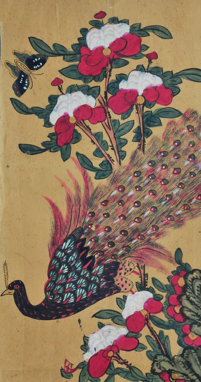 Bird and Flower Painting by Unknown artist