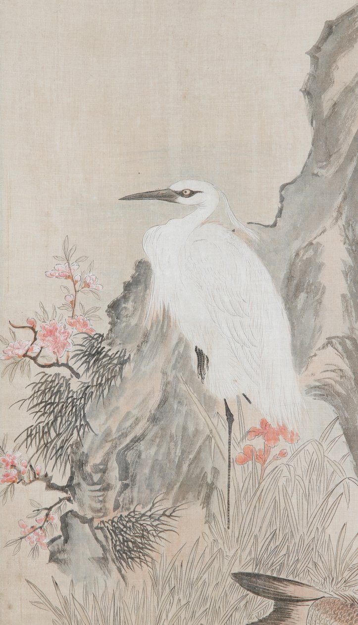 Bird and Flower Painting by Unknown artist