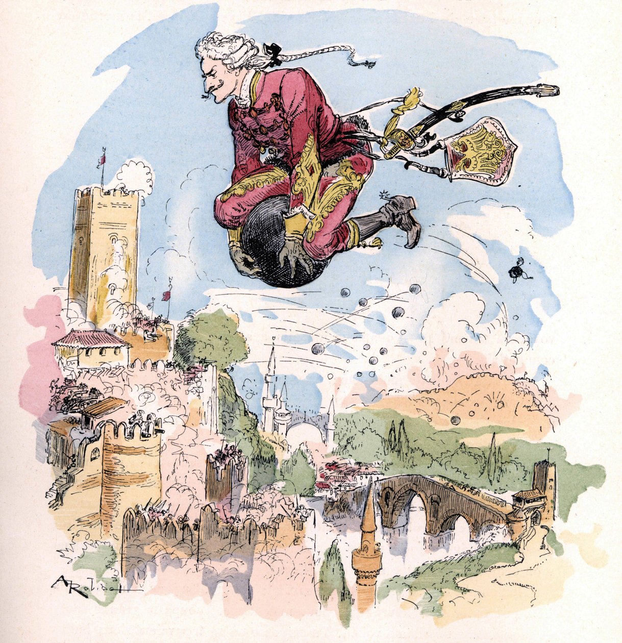 Illustration by Albert Robida in 