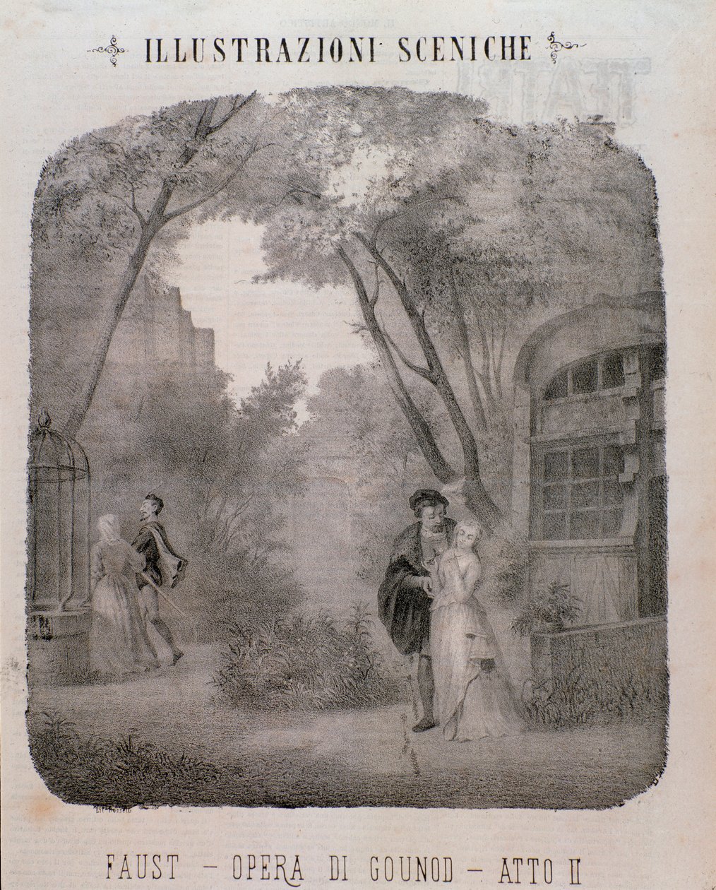 Illustration for the Second Act of Faust by Unknown artist