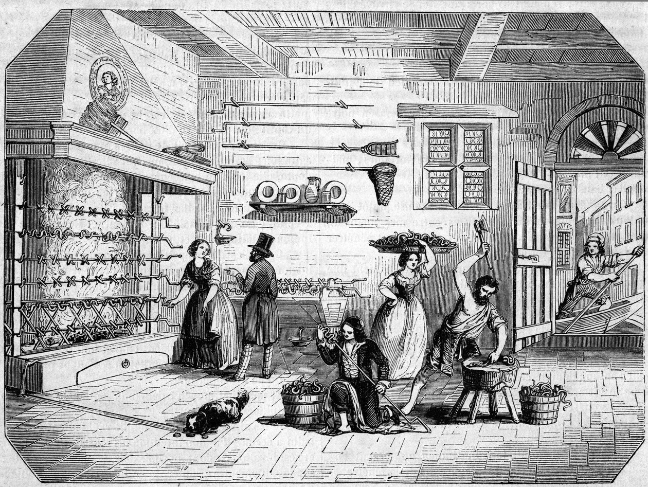 Inside a Marine Eel Factory in Comacchio, Italy by Unknown artist