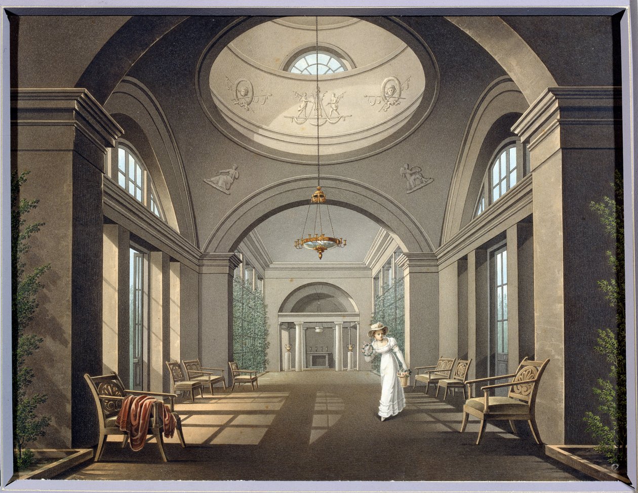 Interior of the Aviary in the Pavlovsk Palace by Unknown artist