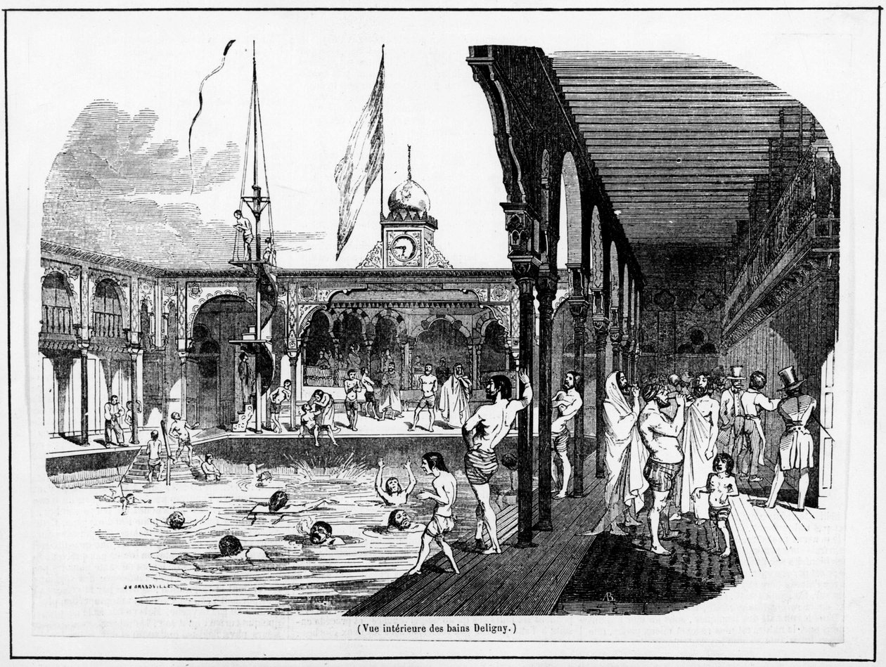 Interior view of the Deligny Baths - Carnavalet, s.d by Unknown artist