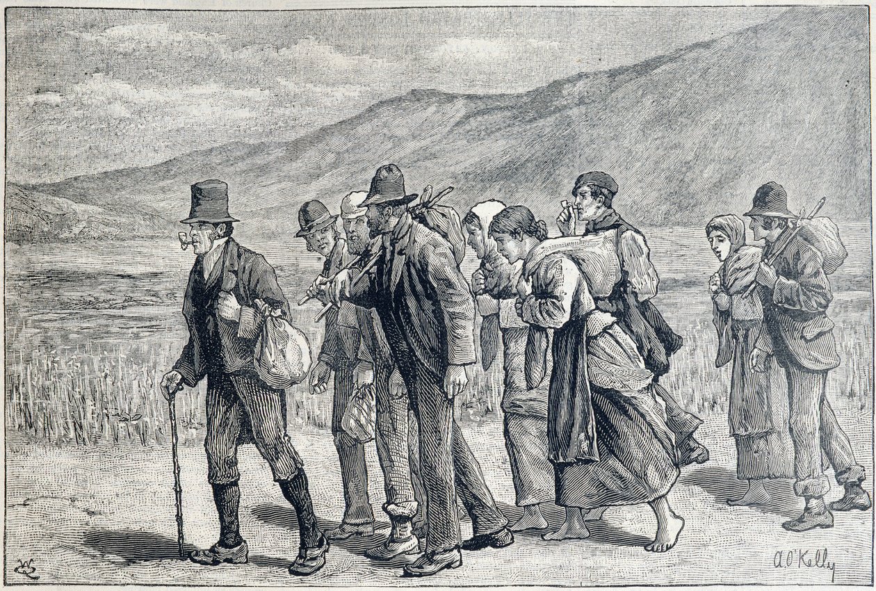 Ireland: seasonal workers for harvest by Unknown artist