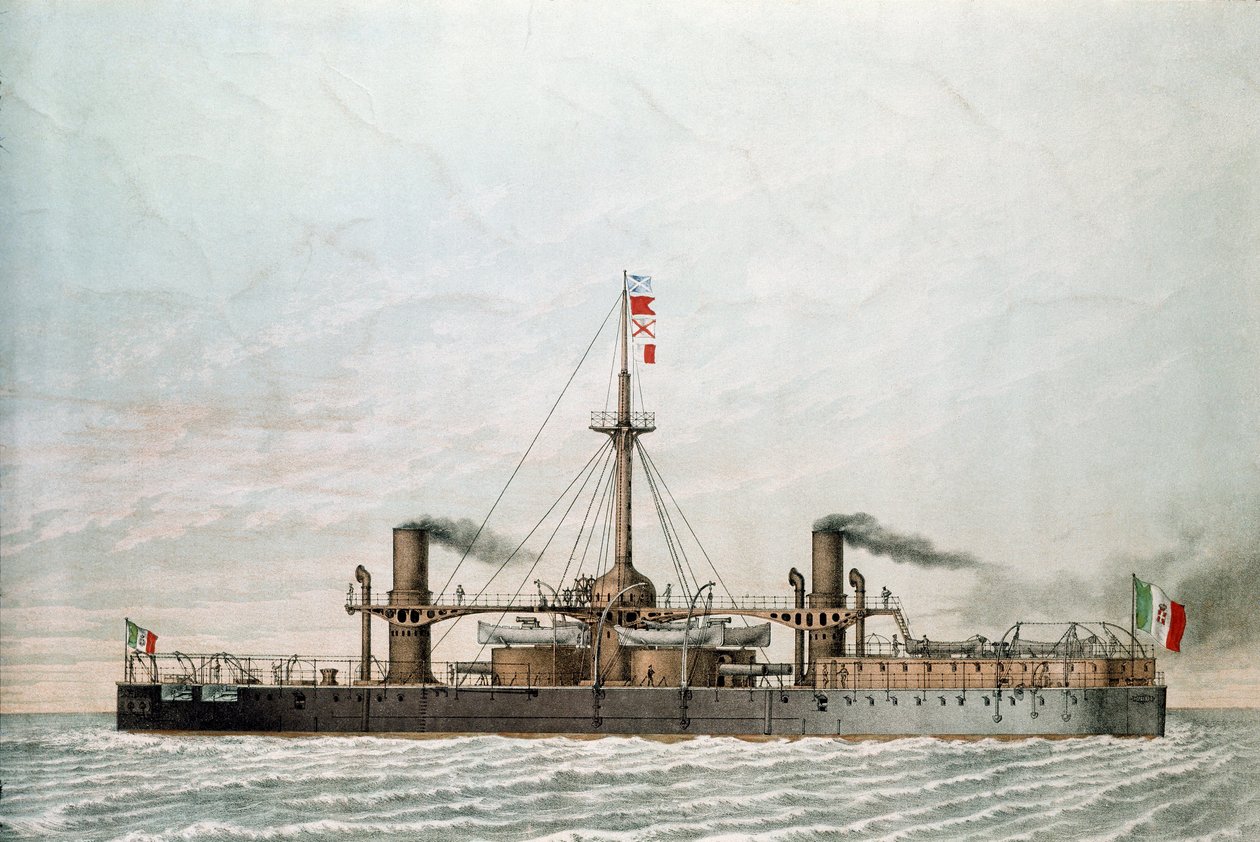 Italian battleship Caio Duilio by Unknown artist