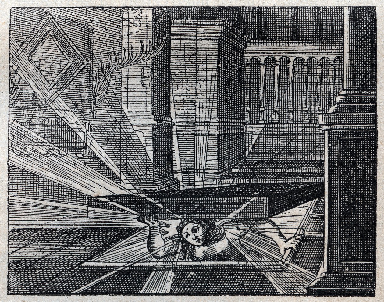 Italian proverbs: The truth cannot remain buried. Engraving of the 19th century by Unknown artist