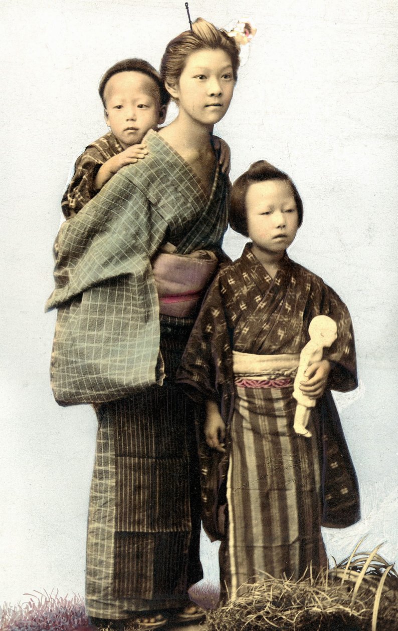 Japanese children, late 19th century by Unknown artist