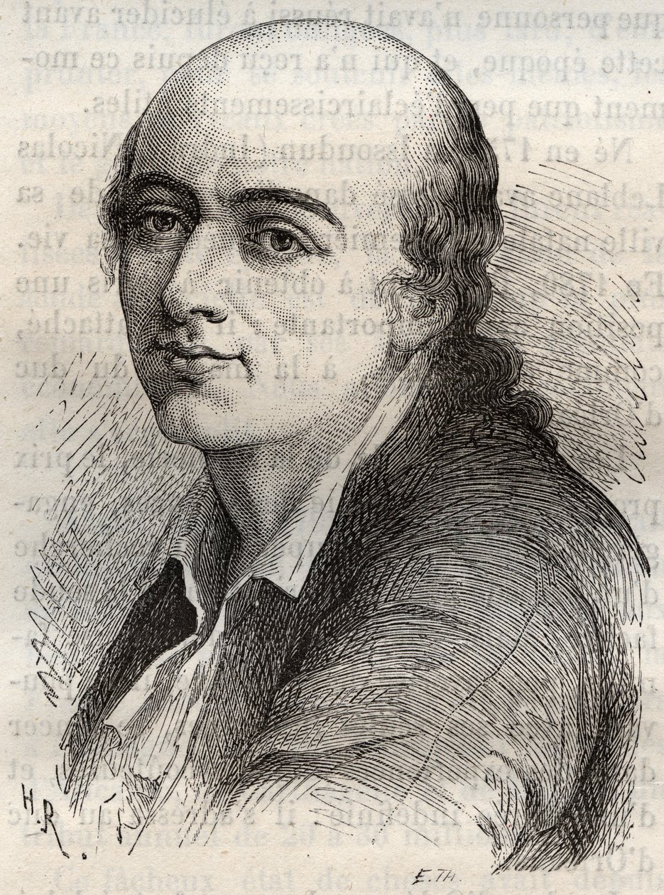 Jean-Claude Delametherie, French naturalist, mineralogist and paleontologist by Unknown artist