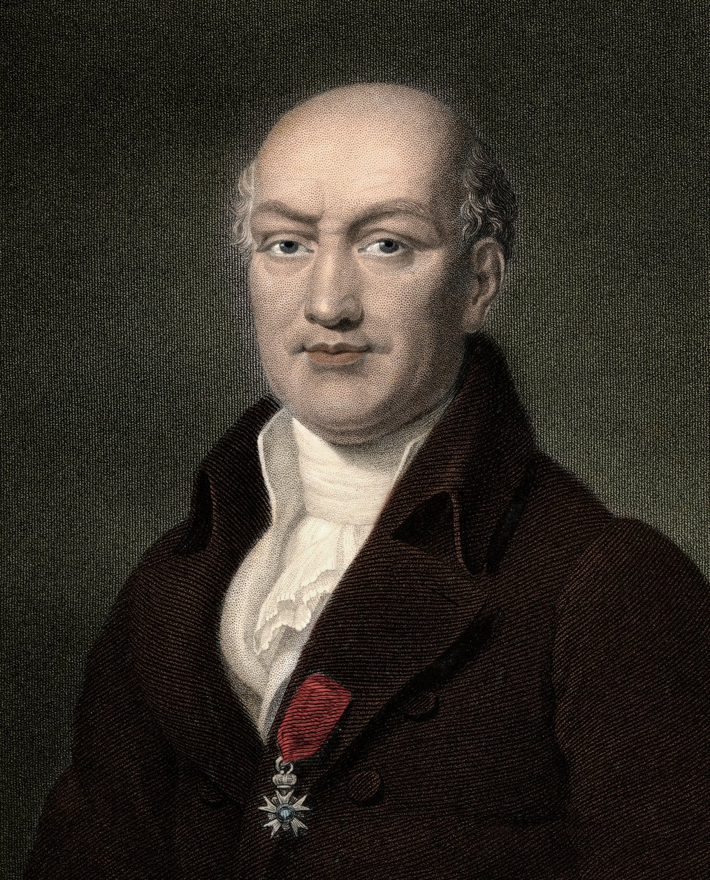 Jean Baptiste Joseph Delambre 1749-1822 - 19th century engraving by Unknown artist