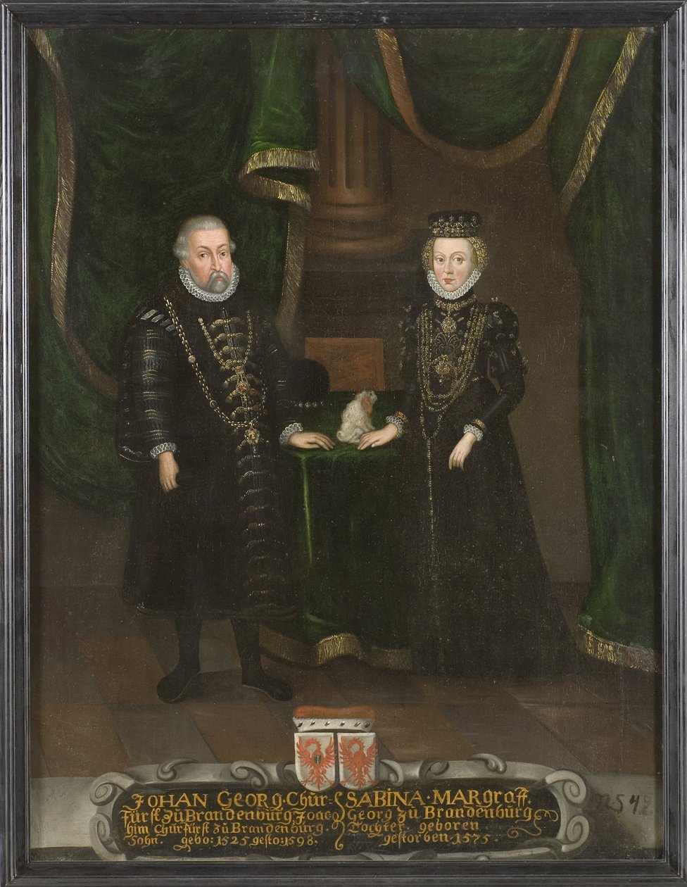 John George, Elector of Brandenburg and Sabina of Brandenburg-Ansbach, Electress of Brandenburg by Unknown artist