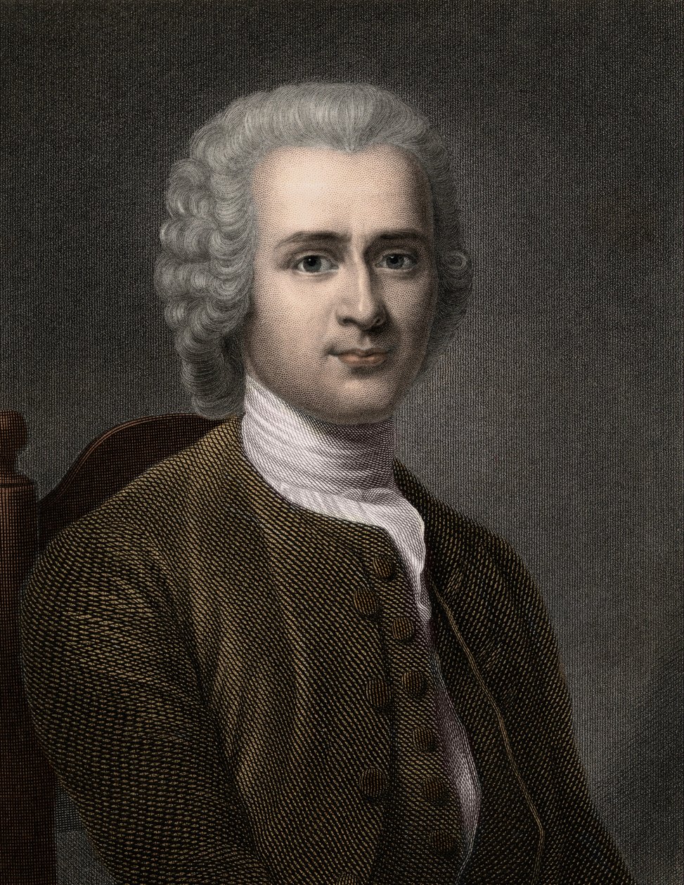 Jean Jacques Rousseau (engraving) by Unknown artist