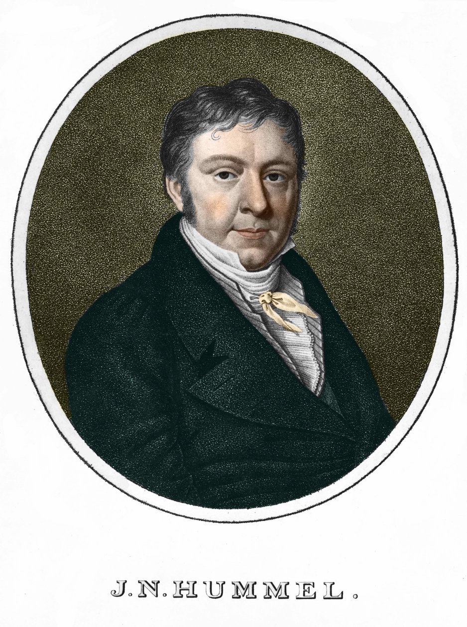 Jean Nepomucene Hummel (Johann Nepomuk Hummel) (1778-1837). Austrian pianist and composer by Unknown artist