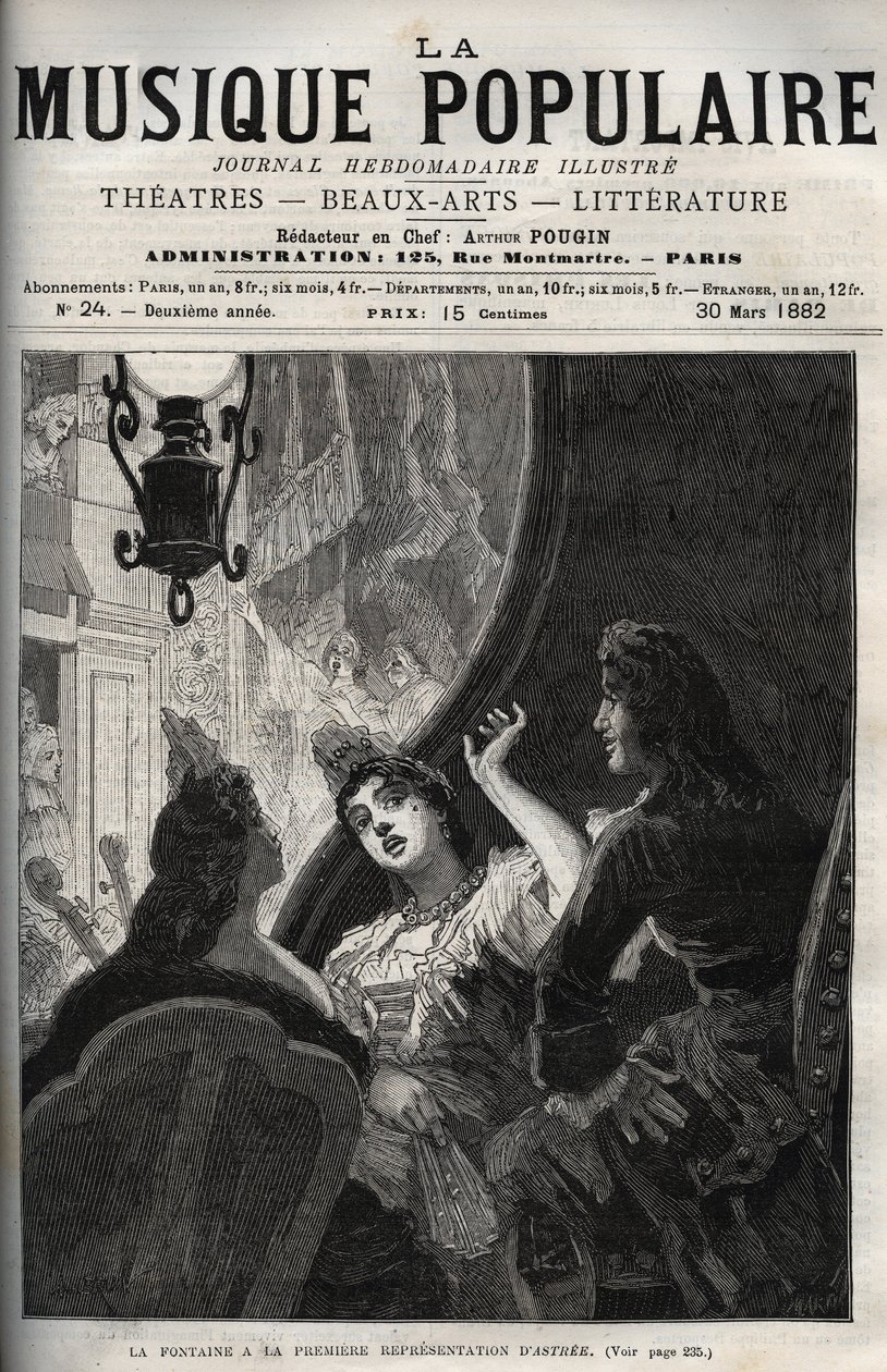 Jean de La Fontaine at the Premiere Performance of the Opera 