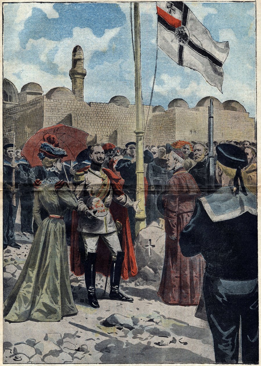 Jerusalem - All Saints 1898: William II (1859-1941), Emperor of Germany and King of Prussia, takes possession of the land of the 