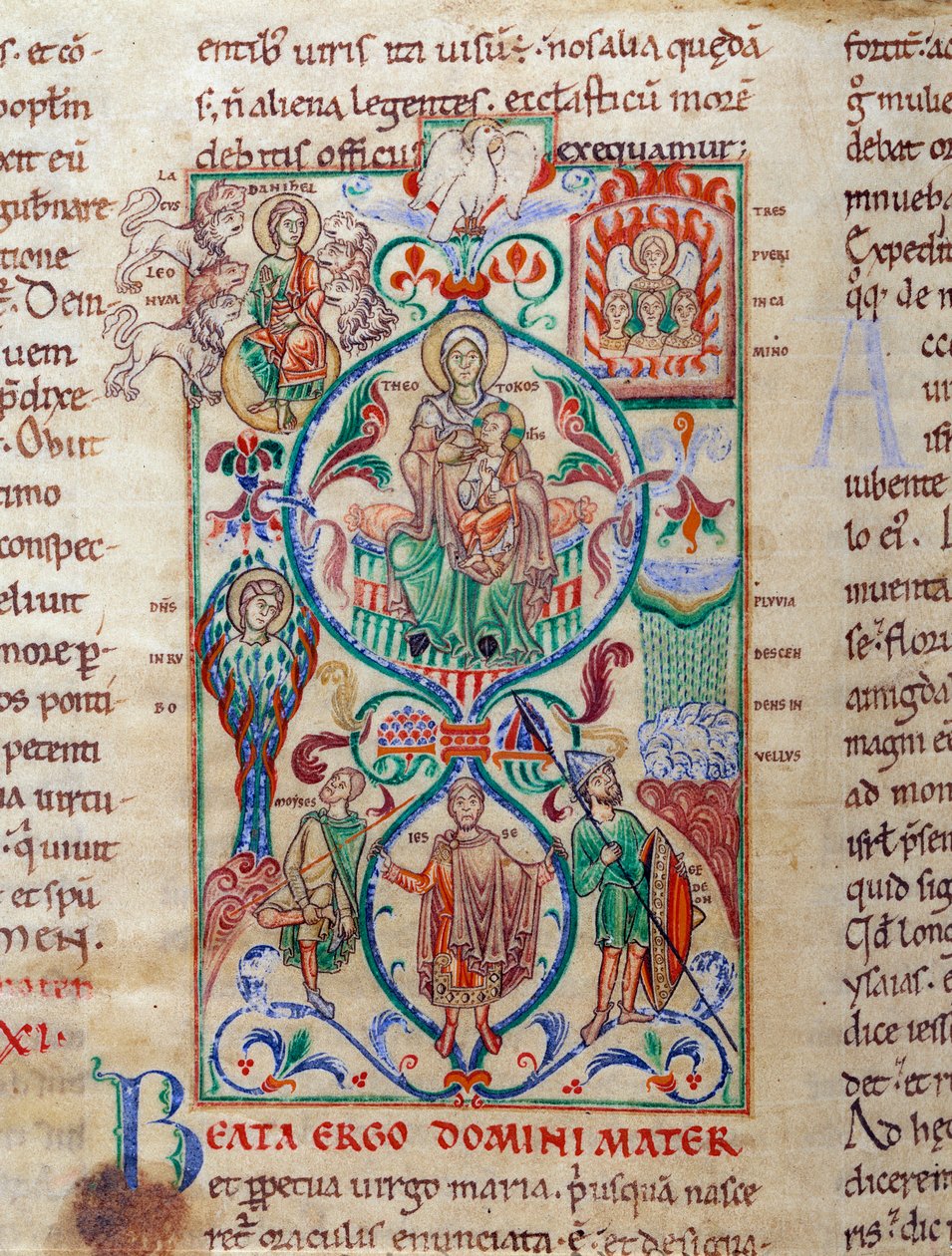 Jesse Tree Surrounds Symbols of Virginity by Unknown artist