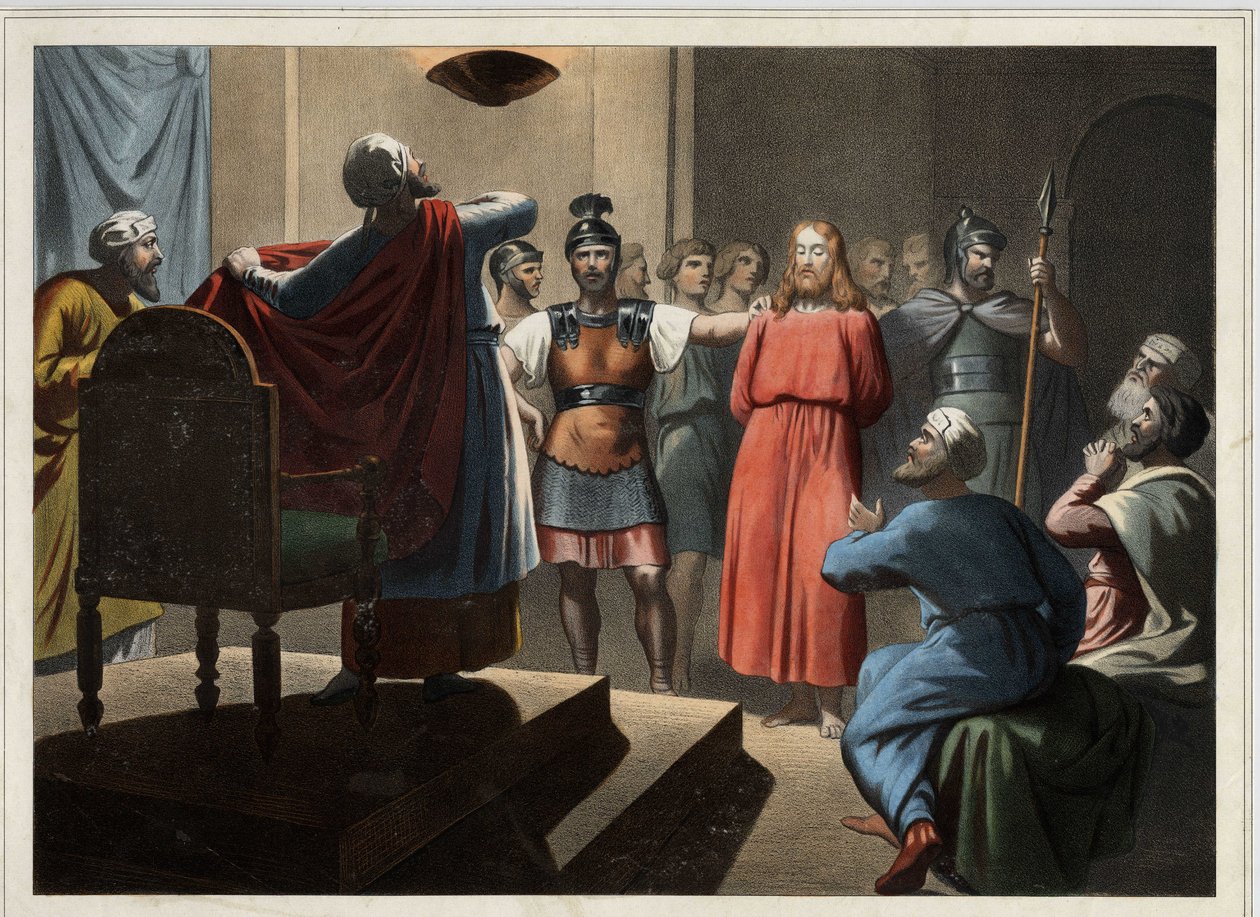 Jesus before Caiaphas by Unknown artist