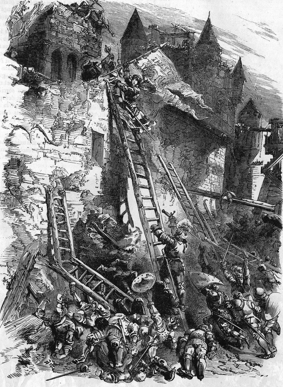 Joan of Arc at the Tournelles Attack on May 7 by Unknown artist