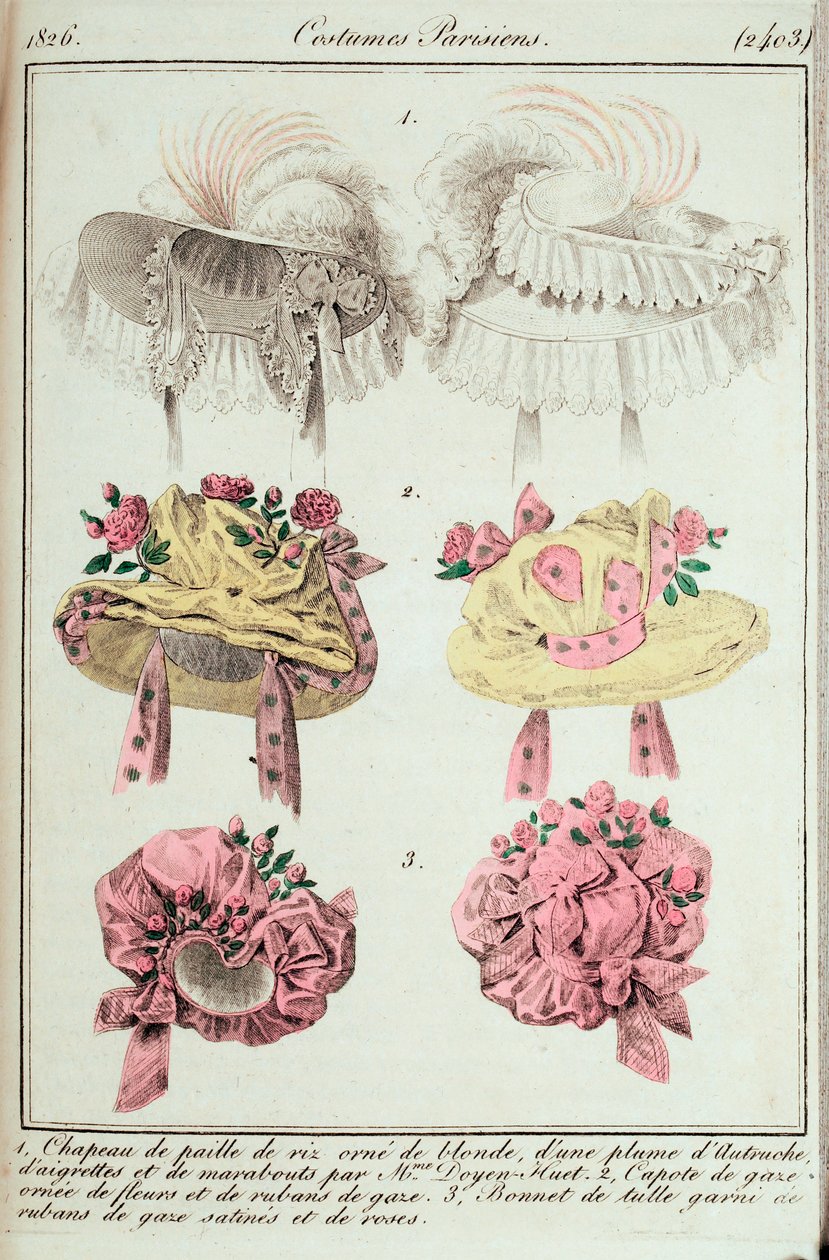 Journal of Ladies and Fashions, Parisian Costumes by Unknown artist