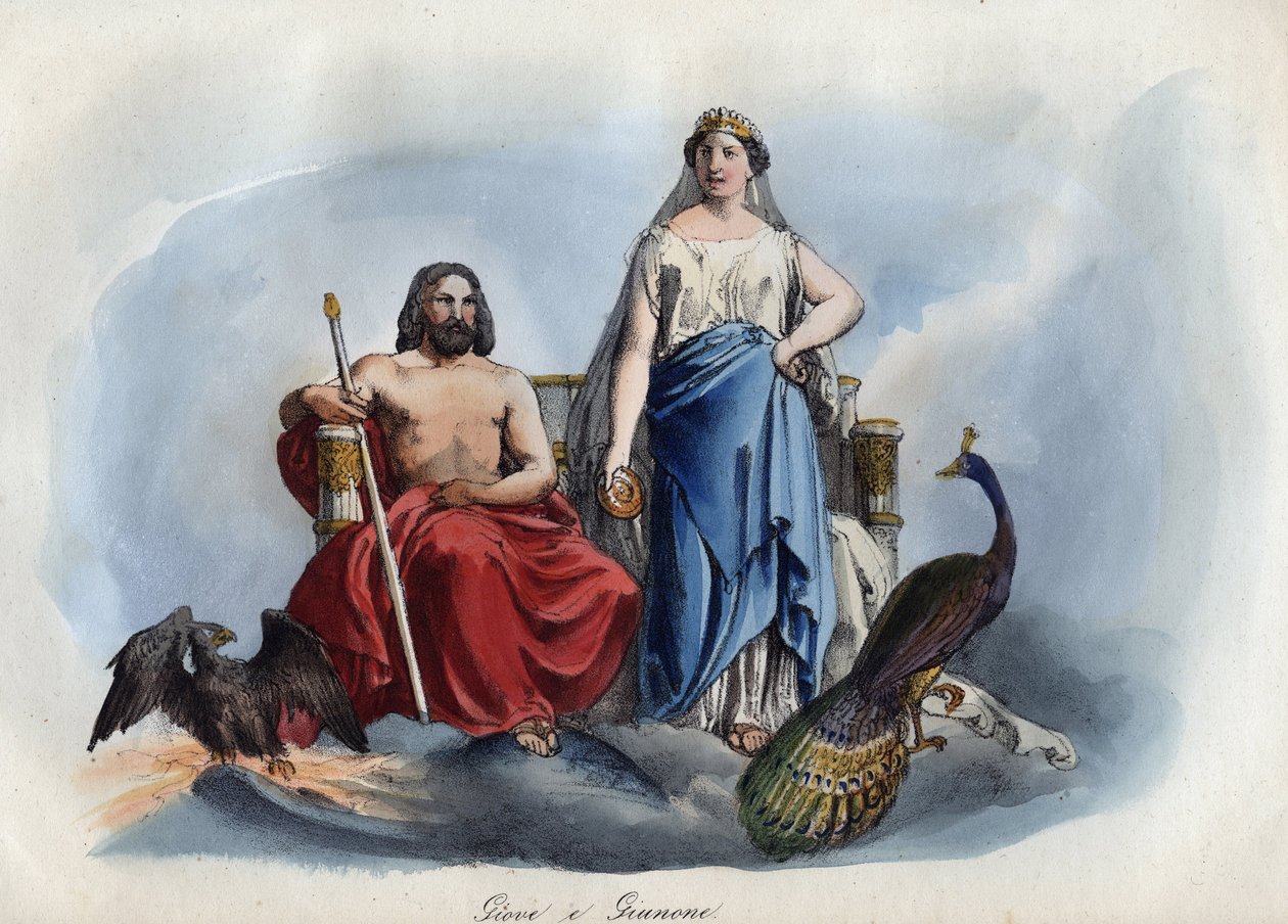 Jupiter and Juno - engraving from 