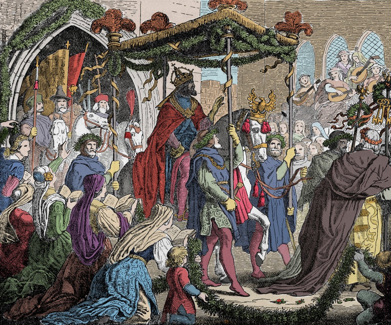 Karl IV Enters Avignon in 1365 by Unknown artist