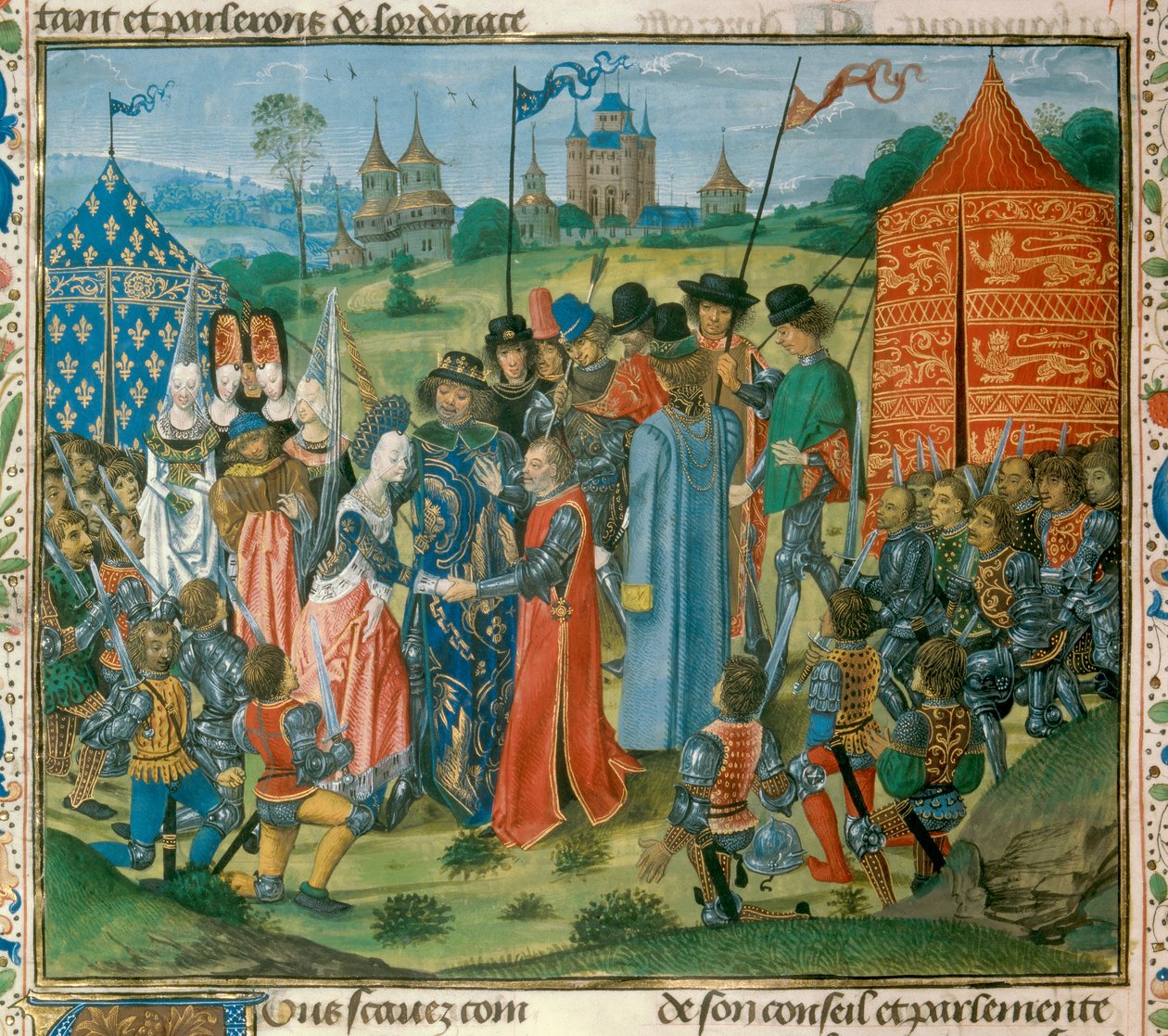 King Charles VI handed over his daughter Isabella of France to Richard II king of England by Unknown artist