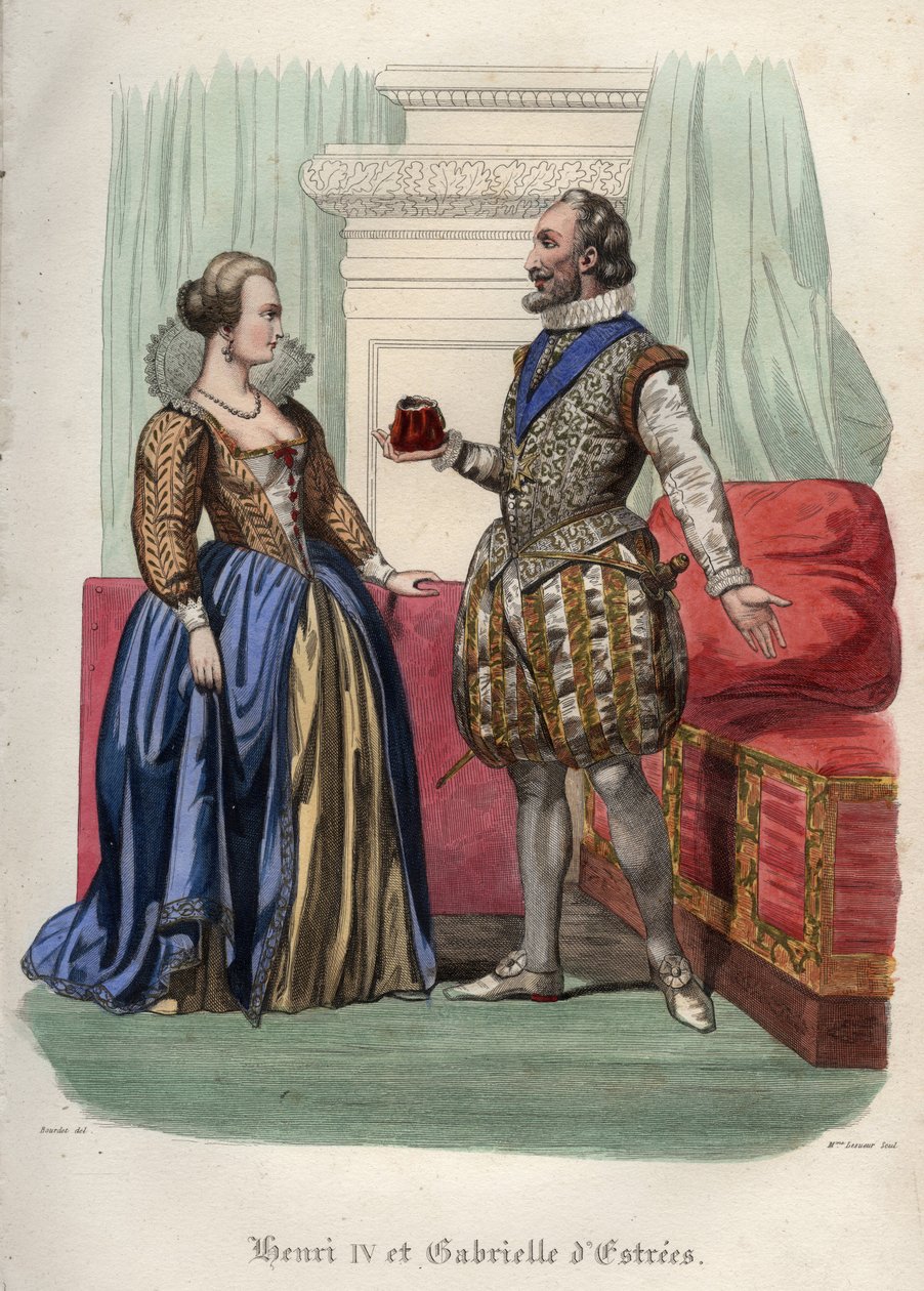 King Henry IV of France and his Mistress Gabrielle d