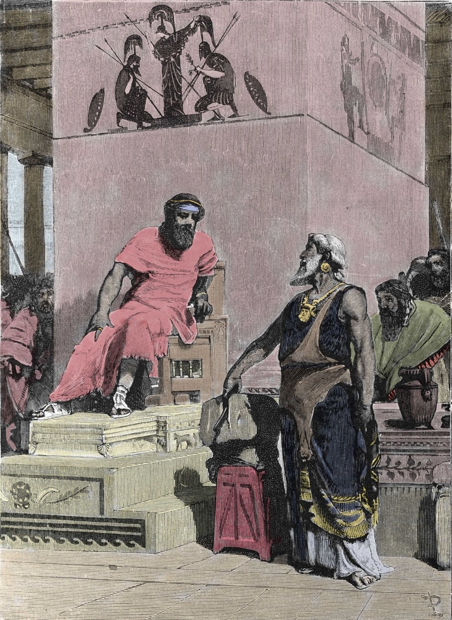 King Tarquin the Elder, of Etruscan origin by Unknown artist